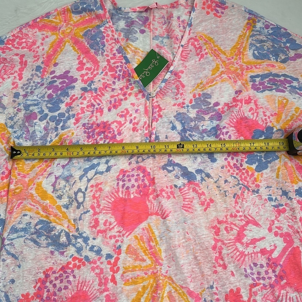 Lilly Pulitzer Paradise Pink Bohemian Beach Balleta Cover Up - Picture 7 of 10